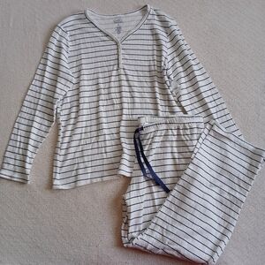 croft&barrow ♡ 2 piece pajama sleepwear set striped